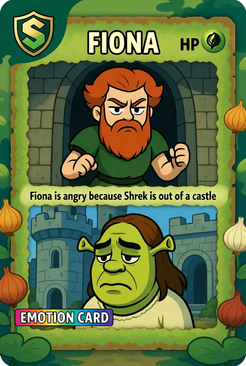 Front for Shrekémon Emotion Card