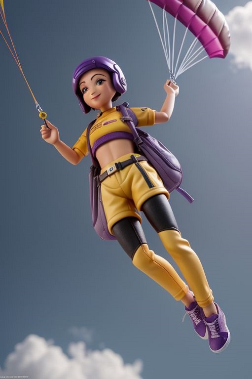 Front for Sporty Girls - Parachuting