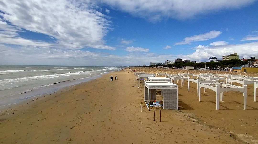 Front for The beach of Lignano Sabbiadoro