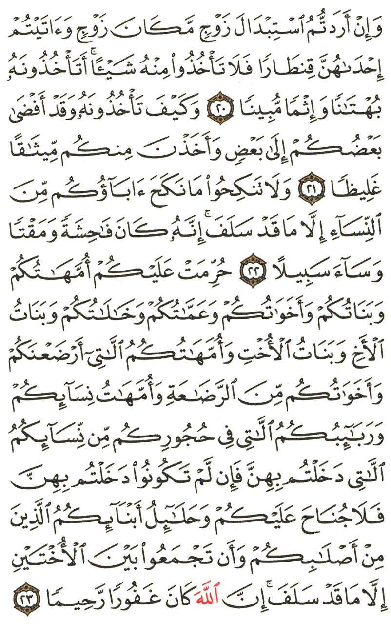 Front for سورة النساء The Women #4